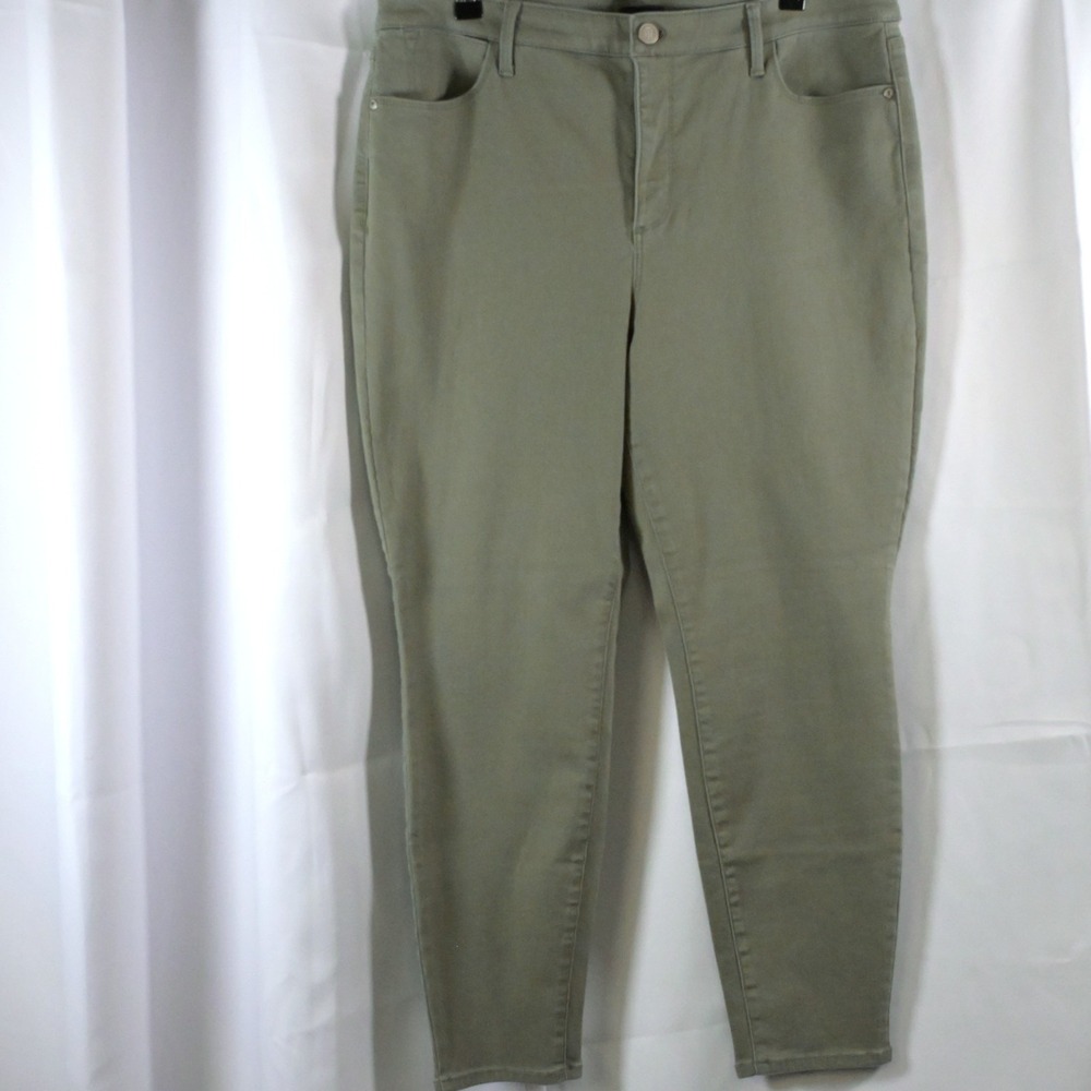 Talbots‎ Green Wash High Rise Ankle Jeggings Women's Petite 16P 36x26